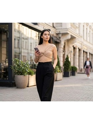 Fırfır Moda Transparan Bluz
