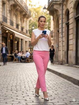 Fırfır Moda Yüksek Bel Botu Paça Pantolon