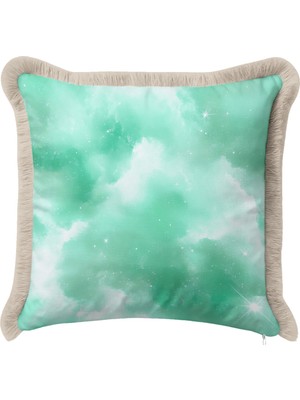 Hanna Home Saçaklı Kırlent Kılıfı Kırlent Kılıfı Yastık Kılıfı Kanepe Dekorasyonu 43X43 cm