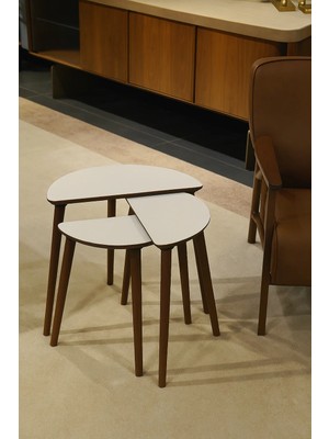 EG Home Roma 3'lü Zigon Sehpa %100 Mdf