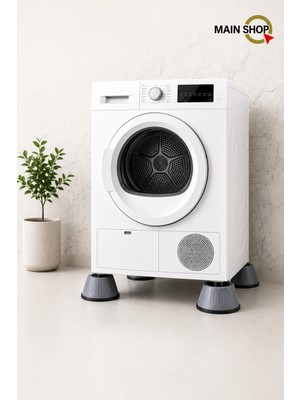 MAİN SHOP Çamaşır Makinesi Ayak Titreşim Gürültü Engelleyici Stoperi 4'lü Kaydırmaz Vantuzlu M-541
