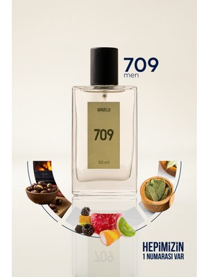Bargello 709 50 ml Erkek Parfüm EDP Odunsu Koku ile Modern Hediye Seçeneği