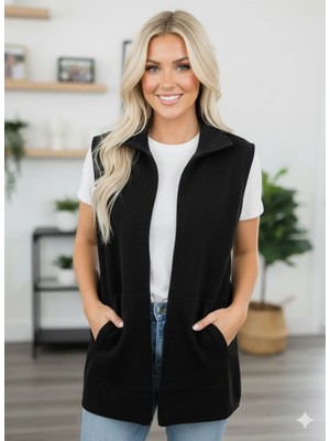 Fırfır Moda Fitilli Astarlı Yelek