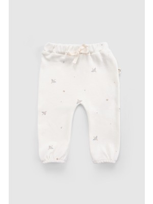 Little Gusto Organik Pamuk Yenidoğan Pantolonu Beyaz