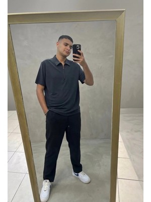 Fırfır Moda Modal Yakalı Tshirt