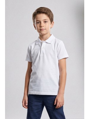 Kinderos Pamuklu Kısa Kollu Polo Yaka Okul Tişört - 26Y 1450