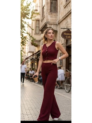 Fırfır Moda Gofre Kısa Yelek
