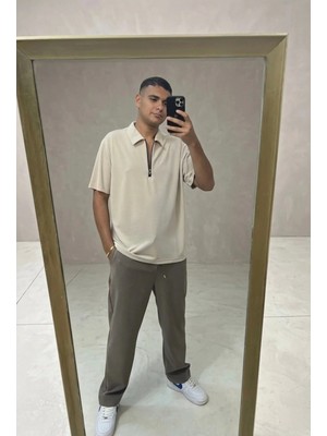 Fırfır Moda Modal Yakalı Tshirt