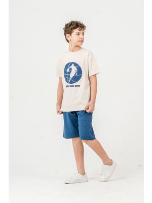 Mackays Erkek Çocuk Basketbol Temalı T-Shirt Şort 2'li Takım