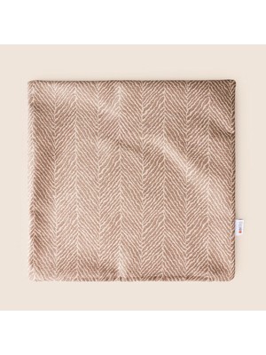 Matmel Soft Leaf Kırlent Kılıfı - Kahverengi - 40X40 cm