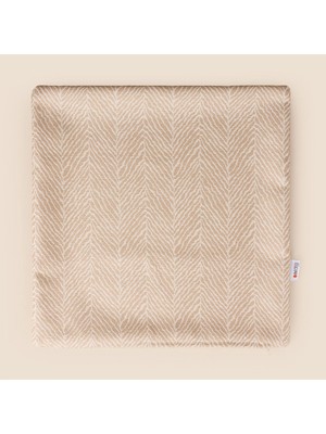Matmel Soft Leaf Kırlent Kılıfı - Vizon - 40X40 cm