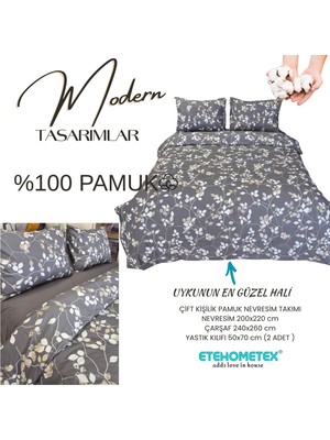 Etehometex %100 Pamuk Nevresim Takımı Çift Kişilik