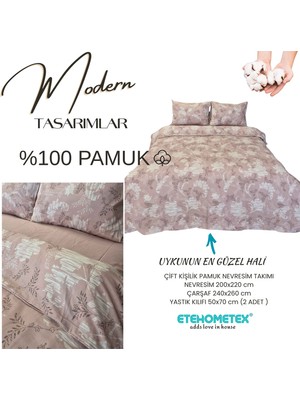 Etehometex %100 Pamuk Nevresim Takımı Çift Kişilik