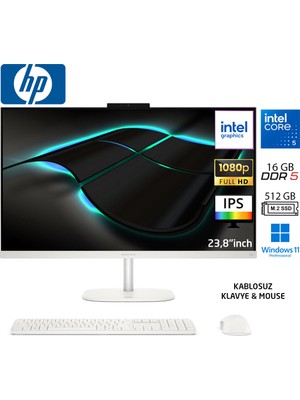 Hp omnistudio 24-CU0009NT Intel Core 5 120U 16GB 512GB SSD W11 Pro 23.8" IPS All In One D61Z0EA Duddi