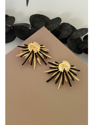 Nuva Atelier Eryon Siyah Küpe