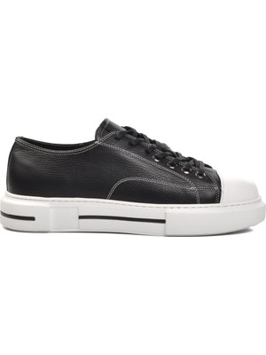 Aspor Siyah Floter Beyaz Erkek Sneaker Ayakkabı