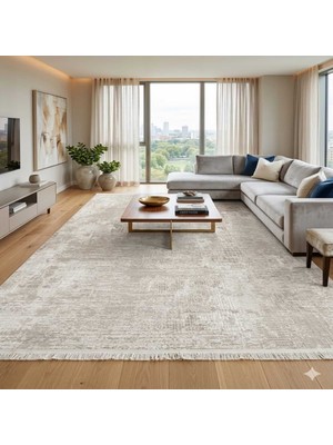 Altun Carpet Akrilik Kırem Vizyon Dokuma Halı 5ml Hav Yuksekliği Var 7ml Kalınlık