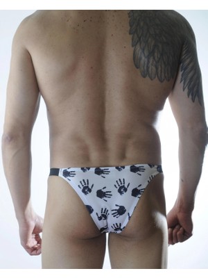 Nemere Erkek El Desenli Brazillian Slip Iç Çamaşırı