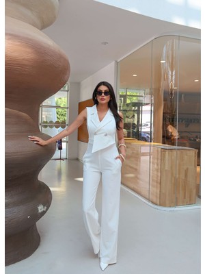 Esra Helvacı Eh Collection Kruvaze Detay Tulum