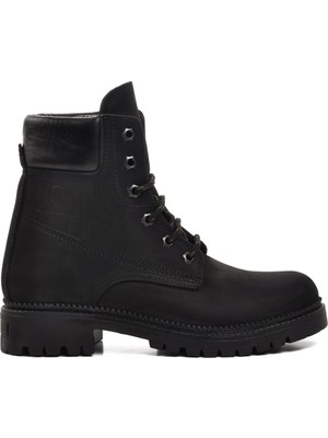 Aspor Siyah Nubuk Unisex Bot