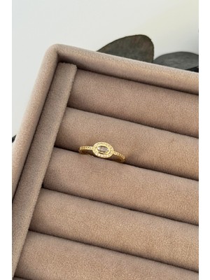 Nuva Atelier Beyaz Taşlı Yüzük