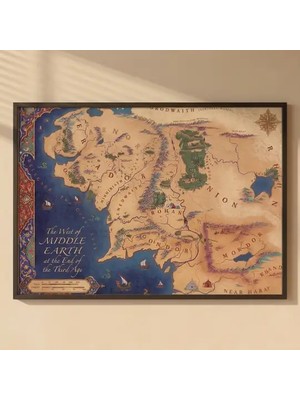 Miniaworks Orta Dünya Haritası: Lotr Serisi Minyatür Tablo