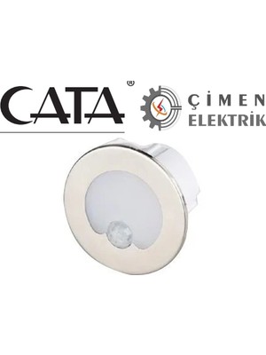  eco lounge cata ct 5174 1.5w radar sensörlü koridor aydınlatması 3200k gün ışığı