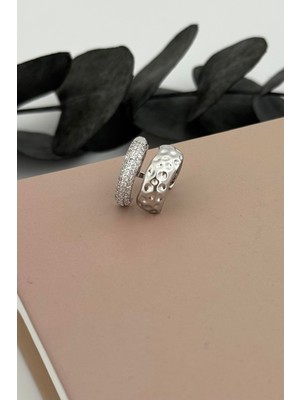 Nuva Atelier Velrix Silver Kıkırdak Küpe