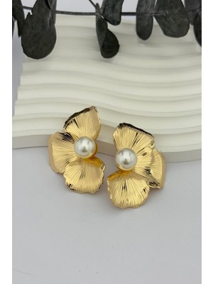 Nuva Atelier Flower Pearl Küpe