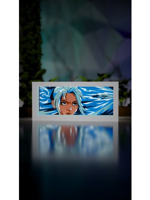 Jett Valorant LED Işık Kutusu Rgb Kumandalı 3D Dekoratif Gece Lambası 21X10 cm
