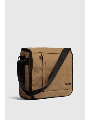 Viatox SR-06 Kanvas (pamuk) Postacı Çantası Notebook Macbook Tablet Ders Kitabı Okul Ve Üniversite Çantası BEJ