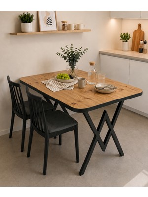 Valu Home Modern Tasarımlı 80X120 Mutfak Masası Suntalam Malzeme ile Şık ve Dayanıklı
