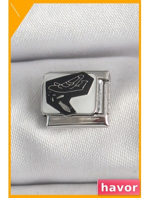 Havor Paslanmaz Çelik Uçak Desenli Charm Bileklik Aksesuarı