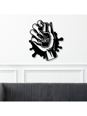 To Design Lab Nail Art Temalı Dekoratif Plastik Tablo