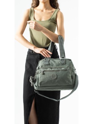 Baginn Klinkır Kadın Omuz Çantası Hafif Yağmur Geçirmez Çok Cepli Çapraz Askılı Kol Çantası 32*27 cm
