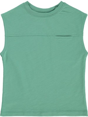 Civil Boys Basic Sıfır Kol 2-5 Yaş Tişört - Yeşil