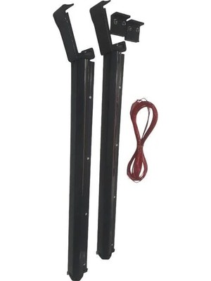 MarkEntegra Kare Korkuluk Için Antrasit Balkon Kurutma Askısı, 80X30 cm