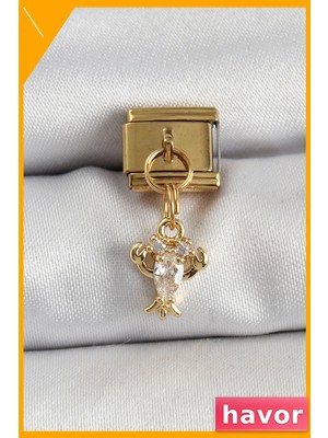 Havor Paslanmaz Çelik Yengeç Tasarımlı Charm Bileklik Aksesuarı