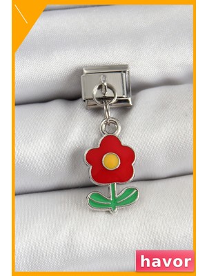 Havor Paslanmaz Çelik Papatya Tasarımlı Bileklik Aksesuarı