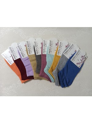 Pera Socks 10'lu Kadın Patik Çorap– Nefes Alan, Terletmeyen, Sıkmayan Lastik, Topuk Burun Takviyeli