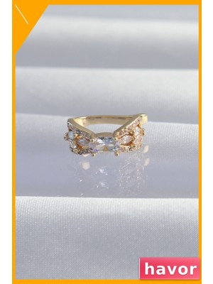 Havor Zirkon Taşlı Pirinç Earcuff Kulak Üstü Aksesuar
