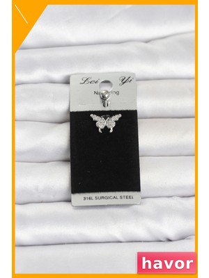 Havor Model Göbek Piercing 316L Cerrahi Çelik Antialerjik