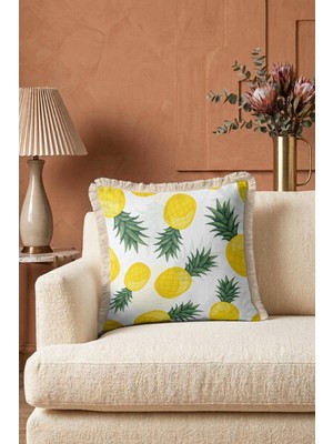 Hanna Home Kırlent Kılıfı Dekoratif Yastık Kılıfı Yastık Kılıfı Kanepe Dekorasyonu 43X43 cm