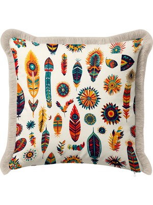 Hanna Home Dekoratif Geometrik Dekoratif Yastık Kılıfı Yastık Kılıfı Yatak Odası Dekoru 43X43 cm