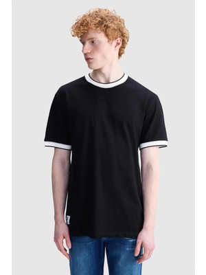 Ecko Unltd. Grayson Loose Fit Bisiklet Yaka Baskılı %100 Pamuk Erkek Siyah Tişört