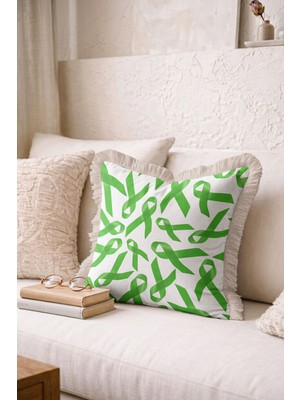Hanna Home Saçaklı Kırlent Kılıfı Kırlent Kılıfı Slogan Dekoratif Yastık Kılıfı Yatak Odası Dekoru 43X43 cm