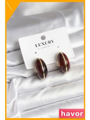 Havor Vintage Tasarım Pirinç Küpe Kadın Aksesuarı
