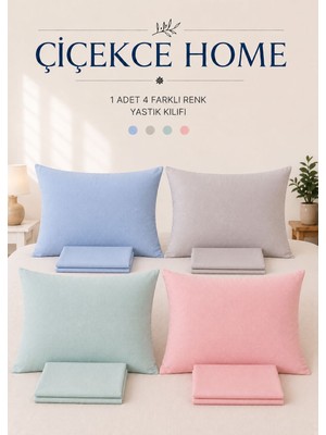 ÇİÇEKCE HOME Çiçekce Home Yastık Kılıfı 1 Adet Fermuarlı 50X70