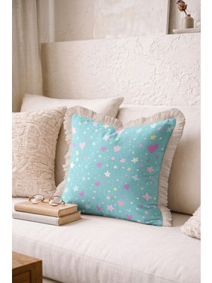 Hanna Home Saçaklı Saçaklı Kırlent Kırlent Kılıfı Kırlent Kılıfı Ev Dekorasyonu 43X43 cm Premium Kalite