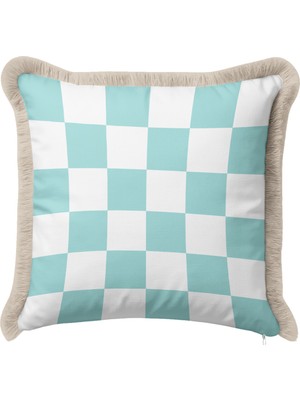 Hanna Home Dekoratif Kırlent Kılıfı Modern Geometrik Desenli Kırlent Kılıfı Salon Koltuk Yastığı 43X43 cm